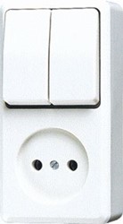 JUNG COMBINATIE SERIE AP600 ZONDER R/A WW 645AWW