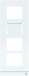 ABB-WELCOME IP KADER VIDEO BUITENPOST 4 MODULES MAAT 1/4 WIT 2TMA130160W0011