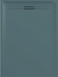 GEBERIT SESTRA DOUCHEVLOER RECHTHOEK AFVOER HORIZONTAAL ACHTER ANTISLIPLAAG INBOUWHOOGTE 40MM BXL 900X1400MM GRIJS/LEISTEEN 550.267.00.2
