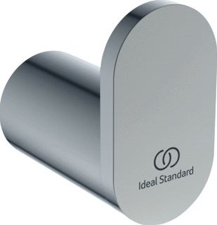 IDEAL STANDARD CONCA HANDDOEKHAAK ENKEL ROND SILVER STORM T4507GN