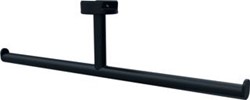 GEESA LEEV CLOSETROLHOUDER ZONDER KLEP DUBBEL MAT ZWART 91821206