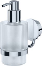 GEESA OPAL ZEEPDISPENSER 9.5X6.7X14.7CM GLAS WANDMONTAGE 200ML CHROOM 91721602