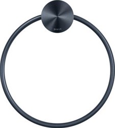 GEESA OPAL HANDDOEKRING ZWART METAAL GEBORSTELD 91720409