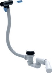 VILLEROY & BOCH AFVOER-EN OVERLOOPCOMBINATIE VERLENGD (AFVOER STONE WHITE OVERLOOP MAT ZWART) MAT ZWART U90959133