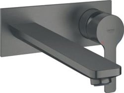 GROHE LINEARE AFBOUWDEEL 2-GATS INBOUW WANDKRAAN L-SIZE MET UITLOOP 20.7CM BRUSHED HARD GRAPHITE 23444AL1