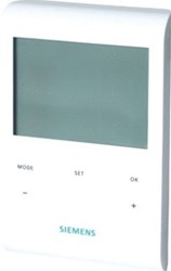 SIEMENS RDE100.1 RUIMTETHERMOSTAAT MET WEEKSCHAKELKLOK EN LCD BATTERIJVOEDING S55770-T279