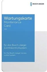 ABB BUSCH JAEGER ACCESSCONTROL IP ONDERHOUDS-/ REGISTRATIEKAART