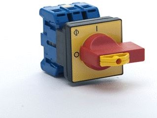 KRAUS & NAIMER HOOFDSCHAKELAAR 3 POLIG 0-1 80A 4 GATS IP66 VERGRENDELBAAR ZWART/GRIJS KG80.T103/04.E