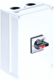 KRAUS & NAIMER HOOFDSCHAKELAAR 6 POLIG 0-1 160A OPBOUW IP66/67 VERGRENDELBAAR ZWART/GRIJS + 1NO/1NG KG160.T106/88.STM