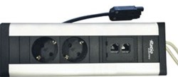 RATIO BUREAU STEKKERDOOS INBOUW 2XSCHUKO+2XCAT6 0.6M PROLINK PDL3210