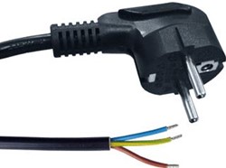 RATIO AANSLUITSNOER SCHUKO H05VV-F 3G0,75MM2 1,5M ZWART 1202