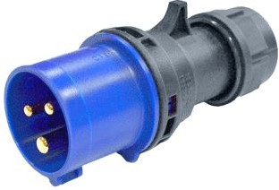 RATIO CEE STEKKER 3-POLIG 1X32A BLAUW IP44 70253