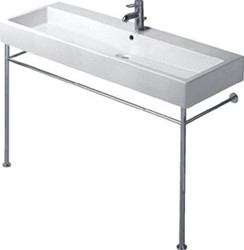DURAVIT METALEN CONSOLE VOOR WASTAFEL 045412 235012 IN HOOGTE VERSTELBAAR +50 MM WIT 0030741000