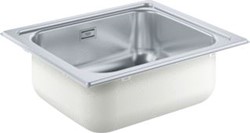 GROHE RECHTHOEKIGE ENKELE SPOELBAK BLADMONTAGE OPBOUW AFVOERPLUG VUILAFSTOTEND WASTE RVS 304 HXBXD 178X533X457MM 31719SD0