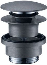 HANSGROHE AFVOERGARNITUUR / WASTE SET PO-WASTE G1/4 GEBORSTELD ZWART CHROOM (VOOR WASTAFELS MET OVERLOOP) 50100340