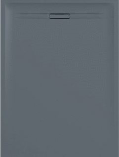 GEBERIT SESTRA DOUCHEVLOER RECHTHOEK AFVOER HORIZONTAAL ACHTER ANTISLIPLAAG INBOUWHOOGTE 40MM BXL 900X1600MM GRIJS/LEISTEEN 550.269.00.2