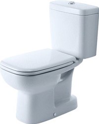 DURAVIT D-CODE STAAND TOILET VOOR COMBINATIE 650 MM WIT HOOGGLANS DIEPSPOELER HALF OPEN HYGIENEGLAZE VOOR OP TOILET GEMONTEERDE STORTBAK 0 L / 4,5 L AFVOER: VERTICAAL 21140120642