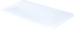 DURAVIT STONETTO DOUCHEBAK 1400X800 MM WIT MAT VLOERGELIJK HALFINBOUW OPSTAAND GEGOTEN POLYMEER DUROCAST ULTRARESIST RECHTHOEKIG 720217380000000