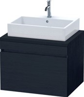 DURAVIT DURASTYLE CONSOLE WASTAFELMEUBEL 700X548 MM KLEUR FRONT: EIKEN ZWART MAT KLEUR CORPUS: EIKEN ZWART MAT AANTAL LADEN: 1 DS531101616