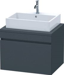 DURAVIT DURASTYLE CONSOLE WASTAFELMEUBEL 700X548 MM KLEUR FRONT: GRAFIET MAT KLEUR CORPUS: GRAFIET MAT AANTAL LADEN: 1 DS531104949