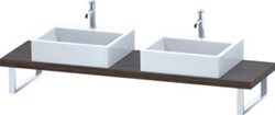 DURAVIT DURASTYLE CONSOLE 45X800X480 MM NOTEN DONKER MAT AANTAL UITSPARINGEN: 2 DS101C02121