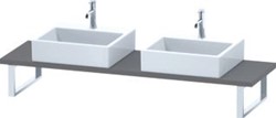 DURAVIT DURASTYLE CONSOLE 30X800X480 MM BASALT MAT AANTAL UITSPARINGEN: 2 DS105C04343