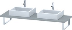 DURAVIT DURASTYLE CONSOLE 30X800X550 MM BETONGRIJS MAT AANTAL UITSPARINGEN: 2 DS107C00707