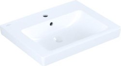 VILLEROY & BOCH SUBWAY 2 KERAMISCHE WASTAFEL 600X470MM UITTIKBARE KRAANGATEN: LINKS EN RECHTS WIT 71136GR1