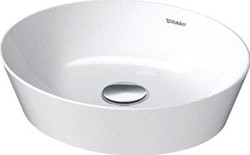 DURAVIT CAPE COD OPZETWASTAFEL 400 MM WIT HOOGGLANS ZONDER KRAANGAT POSITIE ZEEPDISPENSER: ZONDER 2328400000