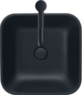 DURAVIT HAPPY D.2 PLUS OPZETWASTAFEL 400 MM ANTRACIET MAT ZONDER KRAANGAT GESLEPEN 2359401300