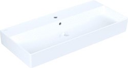 VILLEROY & BOCH MEMENTO 2.0 WASTAFEL HOEKIG UITLOOP 3-GATS DOORGESTOKEN OVERLOOP WAND 470 X 1000MM (DXB) WIT ALPINE 4A221G01