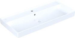 VILLEROY & BOCH COLLARO MEUBELWASTAFEL HOEKIG 3-GATS DOORGESTOKEN OVERLOOP WAND 470 X 1000MM (DXB) WIT ALPINE 4A33A501