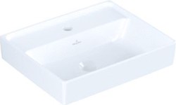 VILLEROY & BOCH COLLARO FONTEIN HOEKIG VOOR 1-GAT KRAANGAT DOORGESTOKEN WAND 370 X 450MM (DXB) WIT ALPINE 43344601