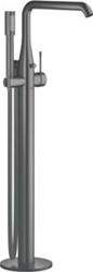 GROHE ESSENCE NEW BADMENGKRAAN VRIJSTAAND VLOER EENGREEPS MET OMSTELINRICHTING 277MM UITLOOP DRAAIBAAR HARD GRAPHITE GEB 25248AL1
