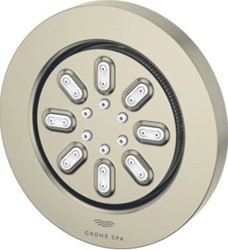 GROHE RAINSHOWER AQUA ZIJDOUCHE 2 STRAALSOORTEN NICKEL GEBORSTELD MAT LICHT GRIJS 26801EN0