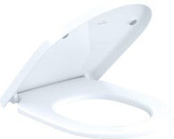 VILLEROY & BOCH SUBWAY 3.0 CLOSETZITTING OVAAL MET QUICKRELEASE EN SOFTCLOSING SCHARNIEREN RVS SCHARNIEREN. ALPIN WIT ANTIBAC 8M42S1T1