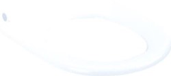 VILLEROY & BOCH VICARE RINGZITTING OVAAL ROESTVRIJ STAAL SCHARNIEREN WIT ALPIN 9M716101