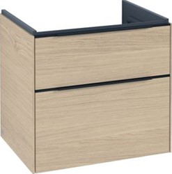 VILLEROY & BOCH SUBWAY 3.0 WASTAFELONDERKAST MET VERLICHTING 2 UITTREKLADEN 622 X 576 X 478 MM NORDIC OAK C576L1VJ