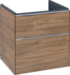 VILLEROY & BOCH SUBWAY 3.0 WASTAFELONDERKAST MET VERLICHTING 2 UITTREKLADEN 572 X 576 X 478 MM OAK KANSAS C578L0RH