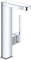 GROHE PLUS WASTAFELMENGKRAAN EENGREEPS 1-GATS CARTOUCHE KERAMISCH 253MM HOOGTE 120MM VOORSPRONG UITLOOP DRAAIBAAR CHROOM 23959003