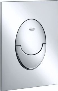 GROHE SKATE AIR S BEDIENINGSPLAAT MECHANISCH TWEEKNOPS KUNSTSTOF HXBXL 5X130X172MM CHROOM 37965000