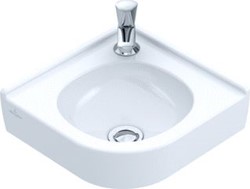 VILLEROY & BOCH O.NOVO HOEK-FONTEIN HOEKIG 1-GAT KRAANGAT DOORGESTOKEN GEEN OVERLOOP WIT ALPINE KERAMIEKPLUS 731033R1