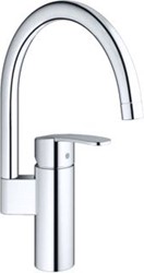 GROHE WAVE COSMOPOLITAN KEUKENMENGKRAAN EENGREEPS 339MM HOOGTE 181MM UITLOOP HOOG DRAAIBAAR CHROOM 32449001