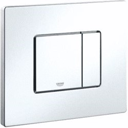 GROHE EVEN BEDIENINGSPLAAT MECHANISCH TWEEKNOPS KUNSTSTOF HXBXL 10X156X197MM WIT 38966SH0