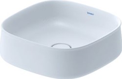 DURAVIT ZENCHA OPZETWASTAFEL 420 MM WIT ZIJDEMAT ZONDER KRAANGAT GESLEPEN 2373423279