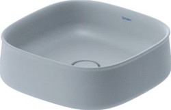 DURAVIT ZENCHA OPZETWASTAFEL 420 MM GRIJS ZIJDEMAT ZONDER KRAANGAT GESLEPEN 2373426779