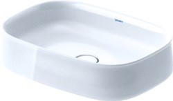 DURAVIT ZENCHA OPZETWASTAFEL 550 MM WIT HOOGGLANS ZONDER KRAANGAT GESLEPEN 2373550079