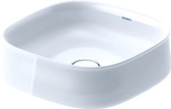 DURAVIT ZENCHA OPZETWASTAFEL 420 MM WIT HOOGGLANS ZONDER KRAANGAT GESLEPEN 2373420079