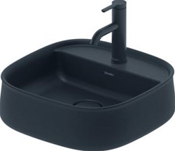 DURAVIT ZENCHA OPZETWASTAFEL 420 MM ANTRACIET MAT KRAANVLAK MET 1 KRAANGAT GESLEPEN 2374421371