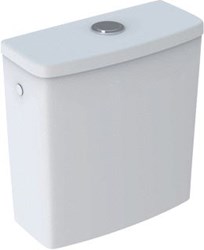 GEBERIT RENOVA OPBOUWSPOELRESERVOIR DRUKKNOP MET ZIJ-INLAAT 385 X 364 X 163MM (HXBXD) WIT 227780000